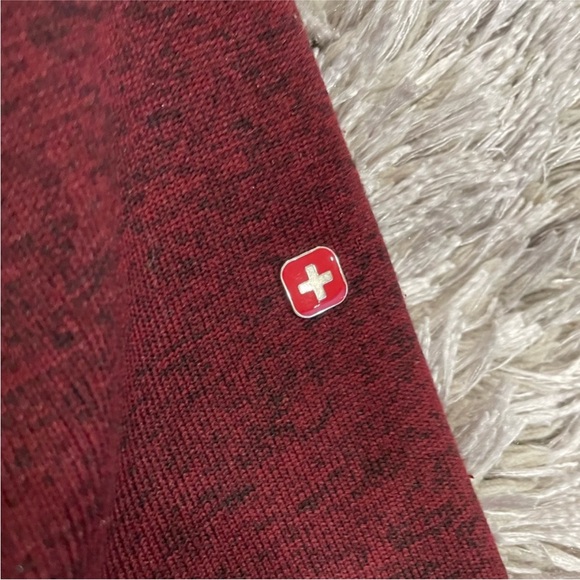 Swiss Tech Men’s Burgundy Red Full Zip Jacket Large L 42/44 - Picture 6 of 9